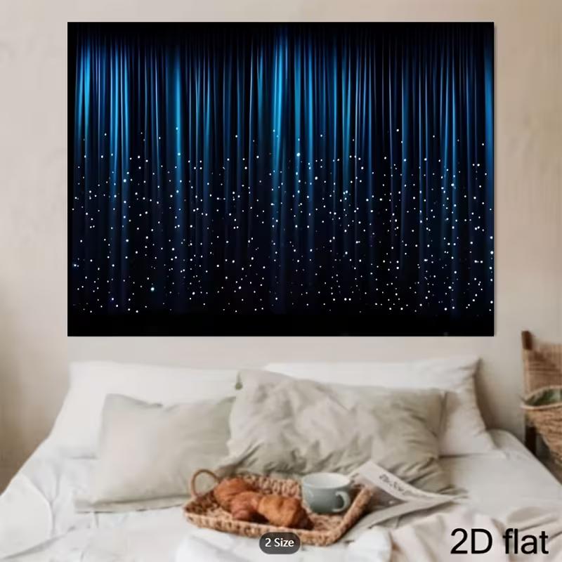 2D Theatre Stage Sparkle Curtain Backdrop Photography Background Banner