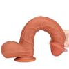 Naiste kahekihiline silikoonist ülipikk peenise Big Maci simulatsioonidildo ülipaks super suur dildo