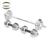 Electroplated 60kg Adjustable Dumbbell & Barbell Set
