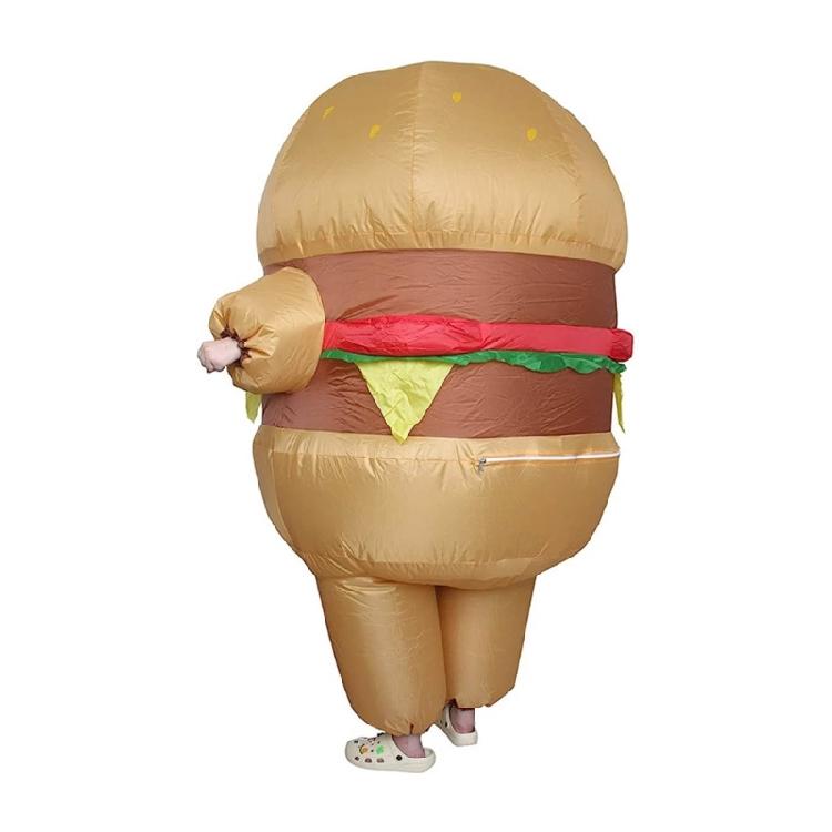 

Halloween Inflatable Costumes Hamburger Full Body Inflatable Costume Blow Up Costume for Halloween Cosplay Themed Party 1