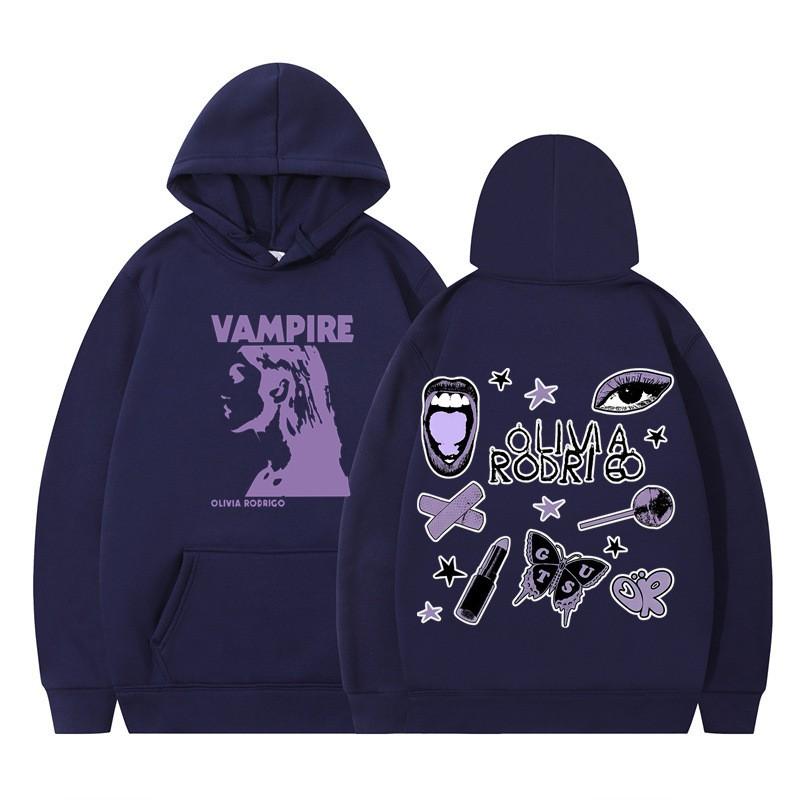 Olivia Rodrigo Graphic Hoodie Women Men Teens Loose Fit Cotton Blend Winter Warm Pullover Sweatshirt