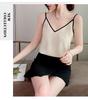2026 Summer Versatile V-neck Chiffon Camisole: Elegant Layered Top