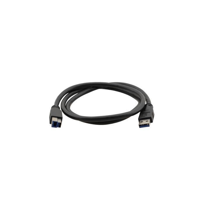 Câble USB Kramer Electronics 3ft, USB3.0-A - USB3.0-B, 0,9 m, Noir