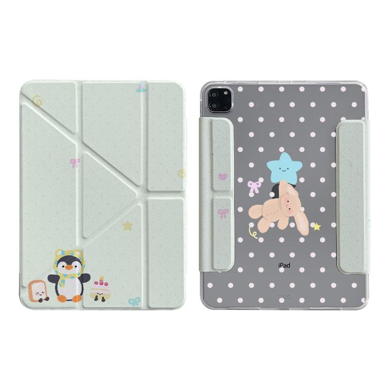 Butterfly Knot Y-Shape Magnetic Detachable IPad Case With Stand Pen Slot Air Pro 13 Inch PC Shell