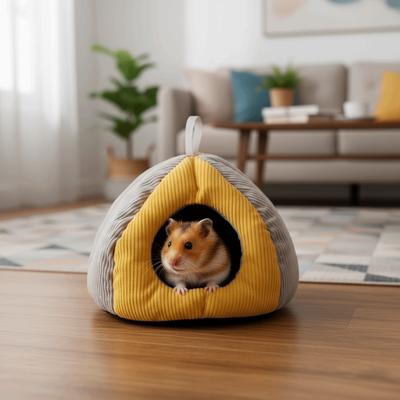 Pet Accessories Warm Winter Hamster Cotton Nest Windproof Thickened Hamster Hammock Plush Soft Rabbit Sleeping Nest Living Room
