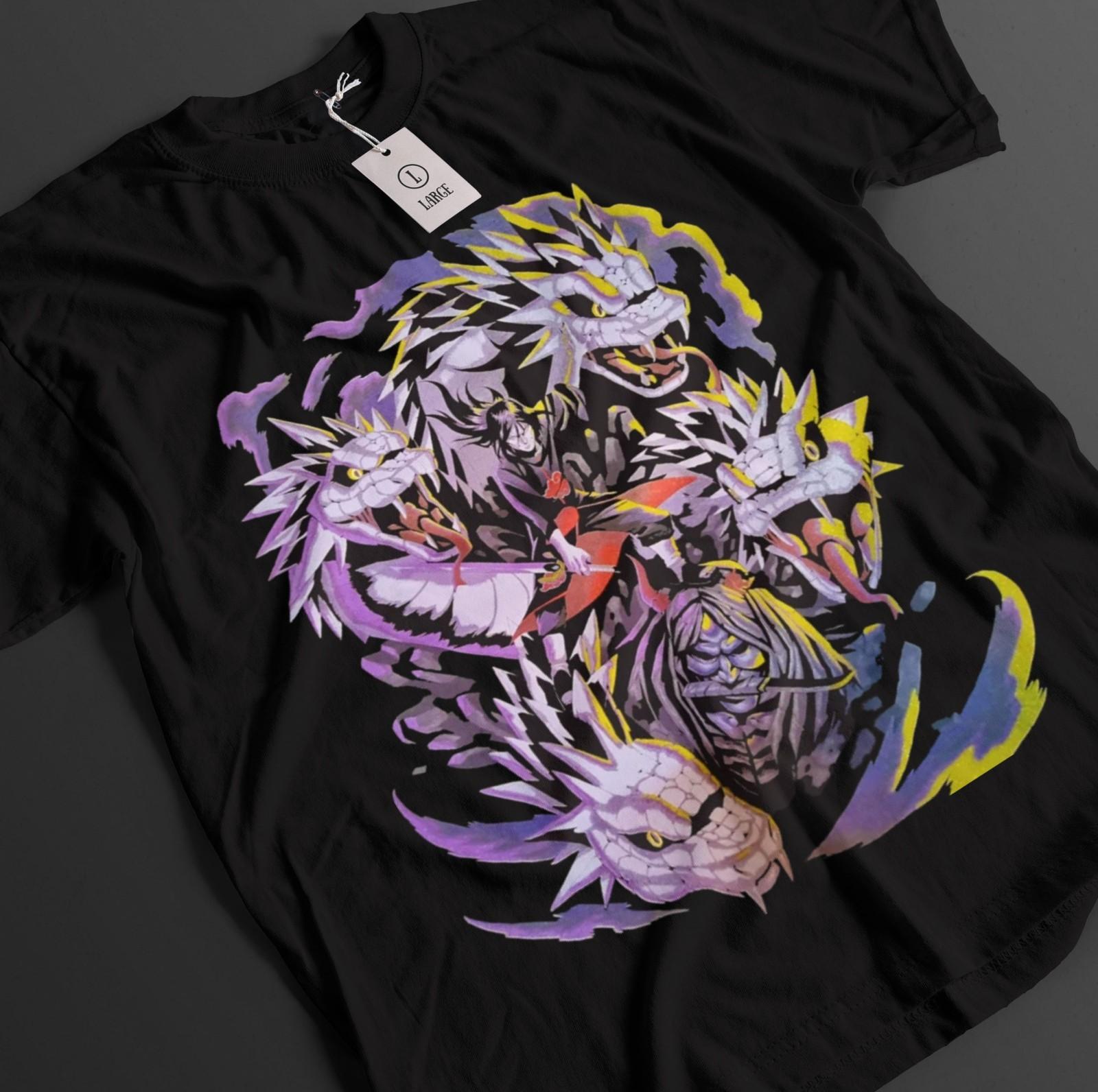 Naruto Shirt Orochimaru Tshirt Tsunade T-Shirt Mens Womens Tees Top Sasuke Anime Jiraya Unisex Tee XL