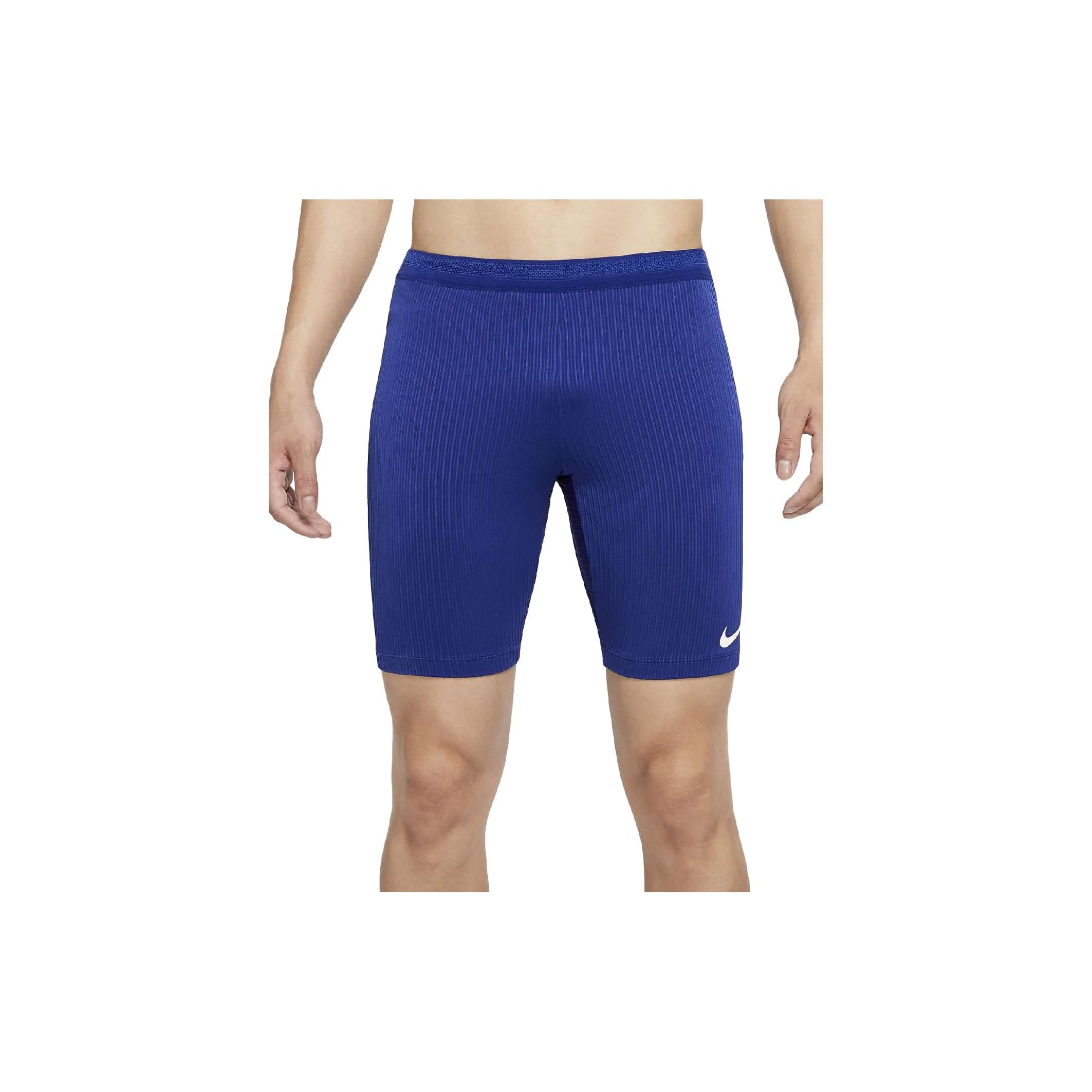 Nike Solid Color Moisture Wicking Elastic Waist Slim Fit Sports Shorts Men shorts Dark-Blue CV0407-455 M
