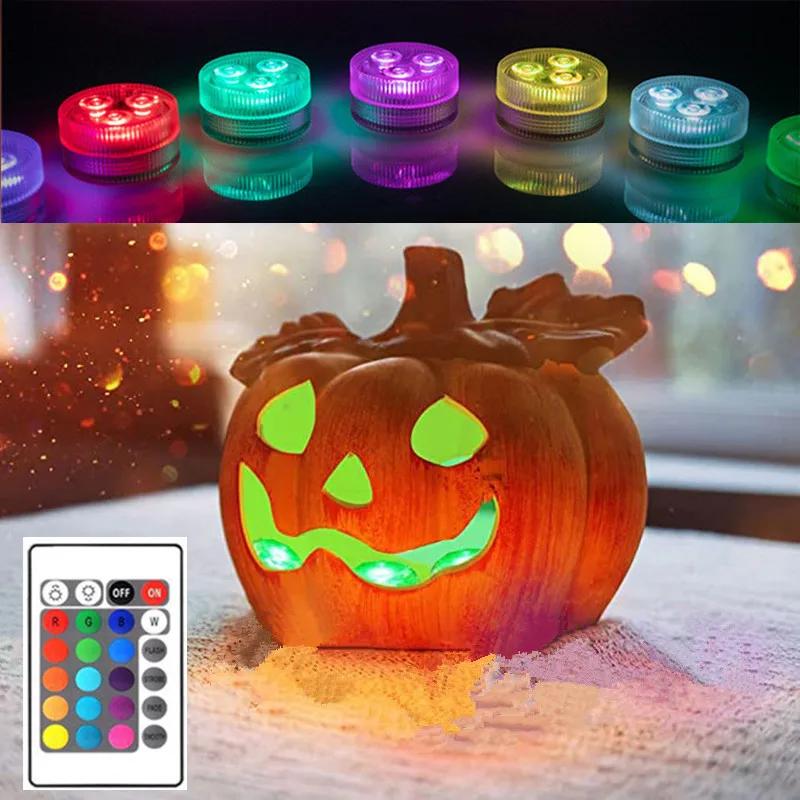 3 LED Underwater Light 16 Colors RGB IP68 Waterproof Battery Operated Swimming Pool Accessories Light Outdoor Submersible Lamp