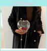 Trendy Street Style Transparent Acrylic Heart Shaped Mini Shoulder Bag For Women
