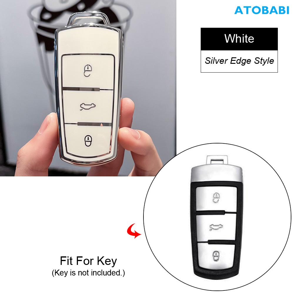 Tpu Car Key Case Remote Fobs Protector Cover Auto Accessory For Vw Volkswagen Passat B6 B7 2011 2012 2013 2014 Cc