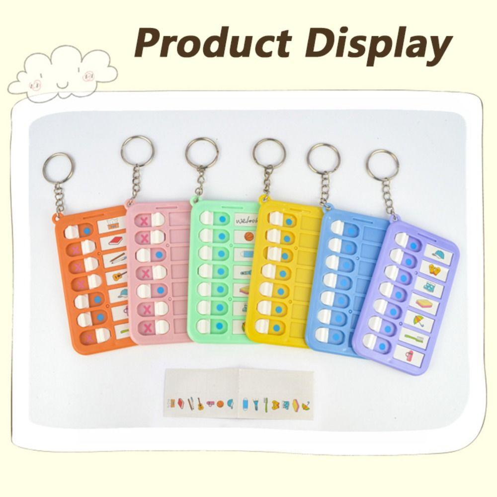Detachable Memo Board Keychain Plastic To Do List Simple Daily Planner Board