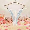 Cotton Crotch Lace Embroidered Panties Low Waist Transparent T-Pants Sexy Mesh Thongs  Gift