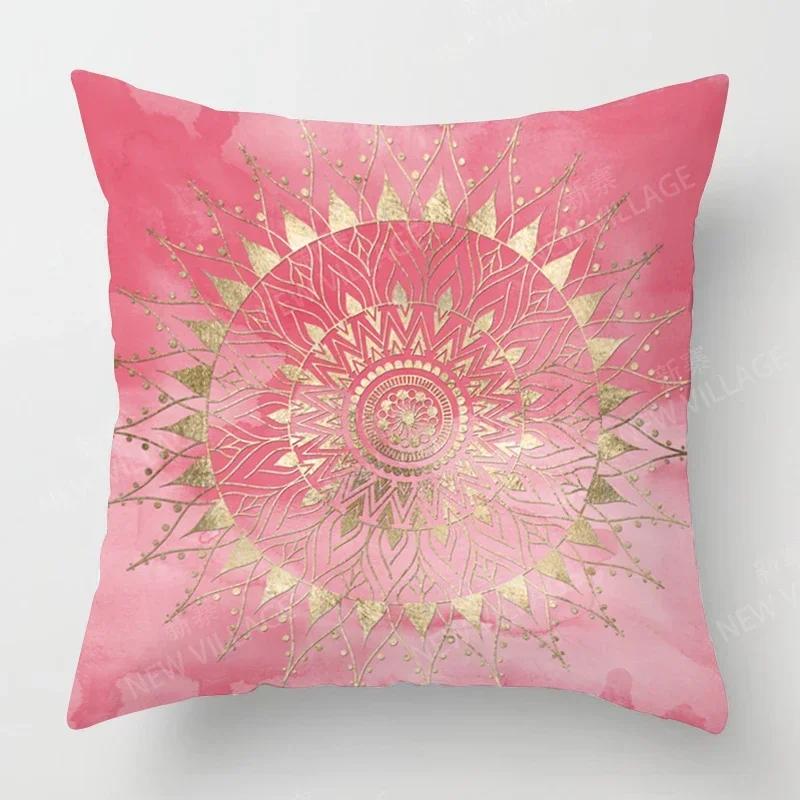 Fall Home Decor Autumn Living Room Throw Pillow Cover Sofa Boho Cushion Cover Mandala