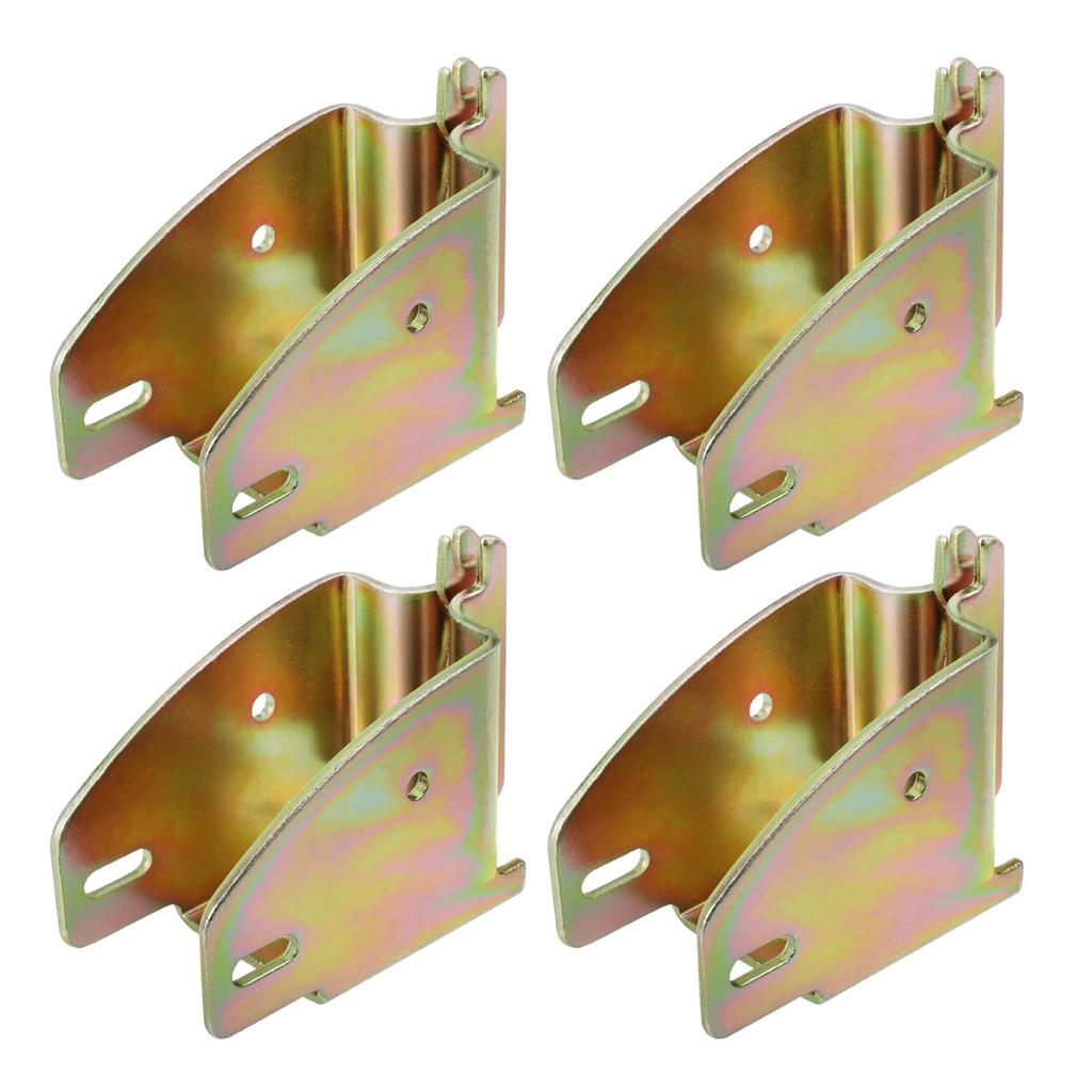 Eapele E-Track Wood Beam End Socket Accessories Zinc Coated Steel Fits 2x4 2x6 Add