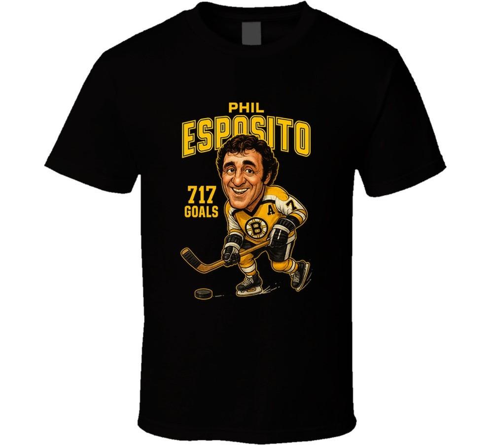 Phil Esposito 717 Goals Sports Caricature T Shirt Unisex T-Shirt S
