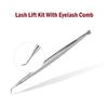 Stainless Steel Lash Lift Kit Applicator Eyelash Perming Stick With Eyelash Comb