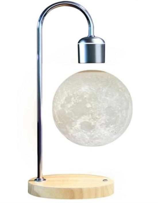

Gloture Floating Light with Wireless Charging Port, Birthday Gift for Women, Popular Levitation Technology, Bedside or Desk Lamp, Moon Light, LED