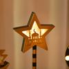 Eid Mubarak Mond Stern Lampe Holz Ornament 2025 Ramadan Kareem Heim Tisch Dekoration LED Licht Laterne Islamische Muslimische Party Geschenk