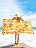 Quick Dry Microfiber Beach Towel Sand Free, Watermelon Print Large Bath Towels, Lightweight Absorbent Pool Swim Yoga Gym Mat