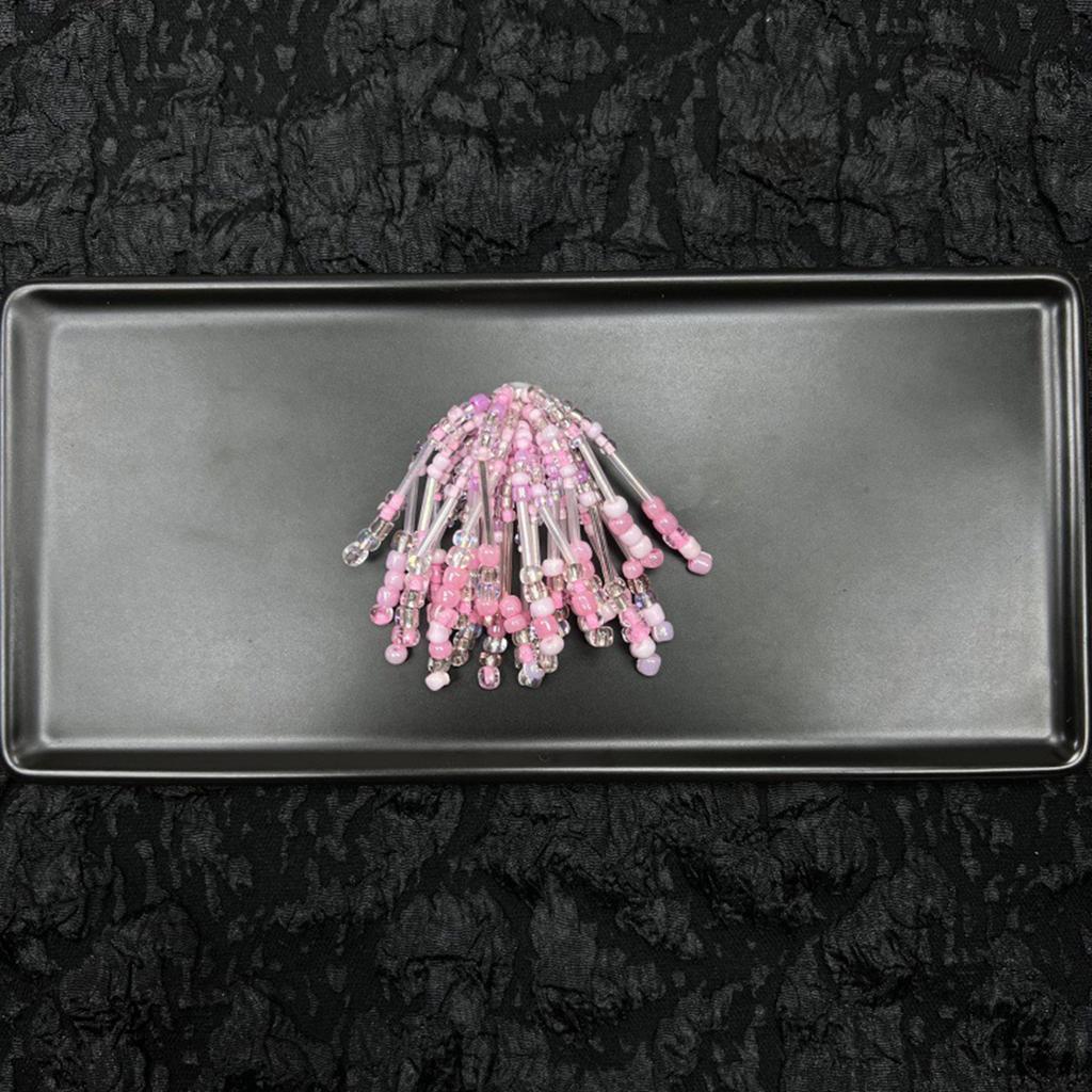 Dopamine Handcrafted Beaded Jelly Shoes Sports Sandals Accessory Diy Shoe Decorative Colorful Flower Slippers Buckles