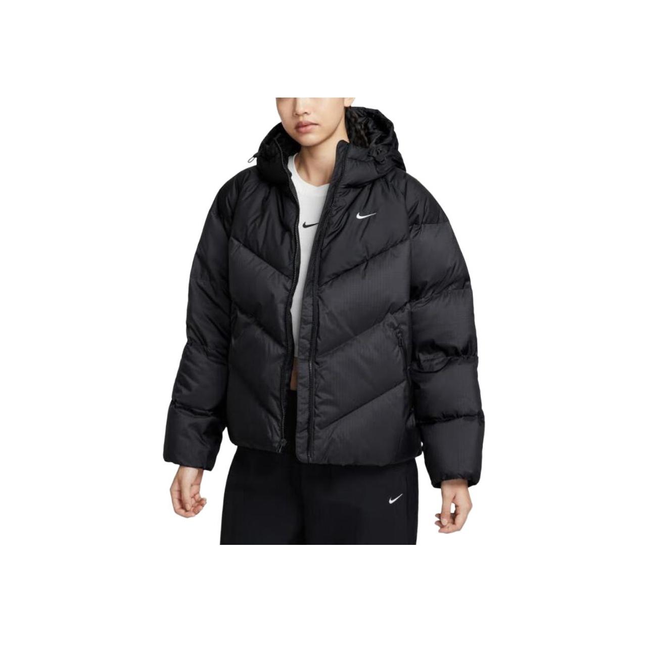 Женская спортивная куртка Nike Nsw Sf Downfl Nk Wpfr с капюшоном на молнии, с длинным рукавом, пуховик куртки HV5236-010 S