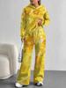 Gradual Change European And American Autumn And Winter Casual Long-Sleeved Suit Women'S Hooded Sweater Trousers Two-Piece Set
