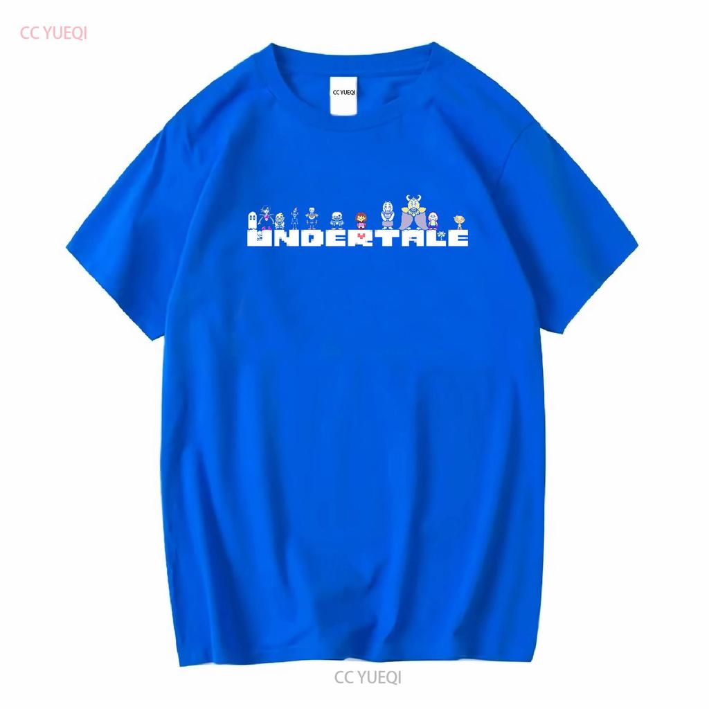 Undertale Všechny Postavy Logo Rpg Hra Sans Asriel Papyrus Frisk Unisex Tričko Vintage Prané Designové Oblečení Unisex