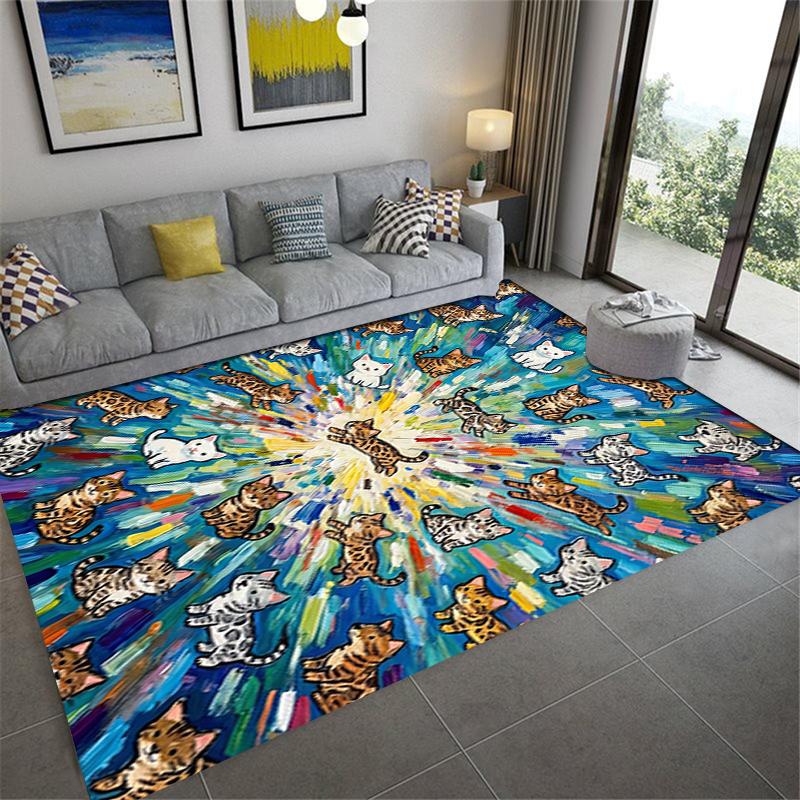 2025 New Cute animals Carpet Rug for Living Room Bedroom Home Sofa Decoration,Kids play Non-slip Floor Mat