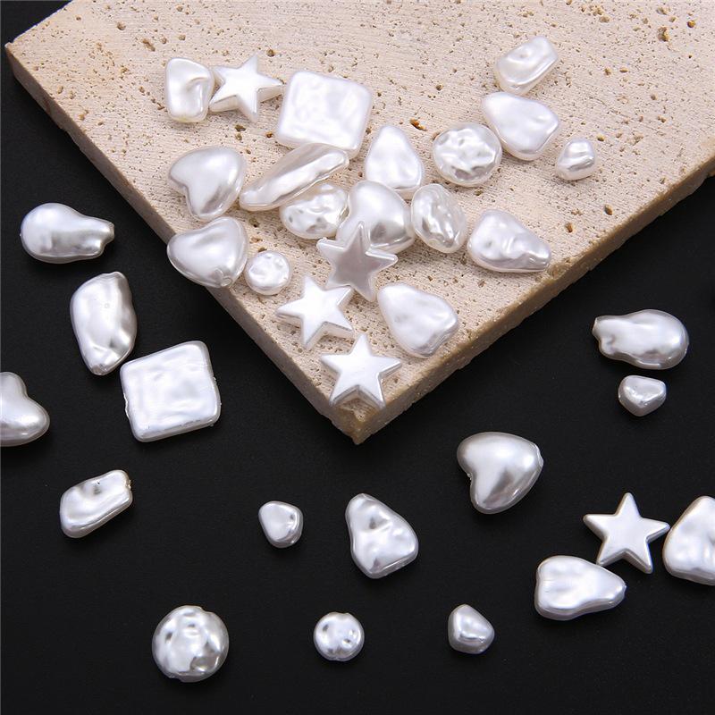 High-Gloss Irregular Imitation Pearl DIY Jewelry Kit - Bracelet, Pendant, Headdress Charms