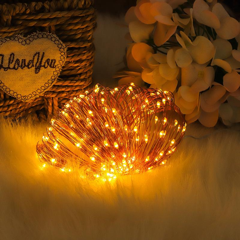 Outdoor Solar-Powered LED String Lights with Remote Control - Waterproof Copper Wire for Decorative Holiday Atmosphere