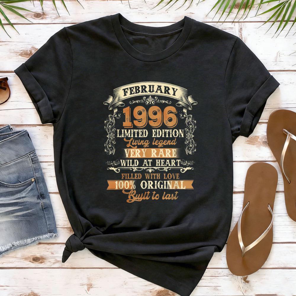 1996 Birthday Legend Women TShirt Cotton Short Sleeve Casual Fashion Summer Top Birthday Party Gift for The 30th Birthday