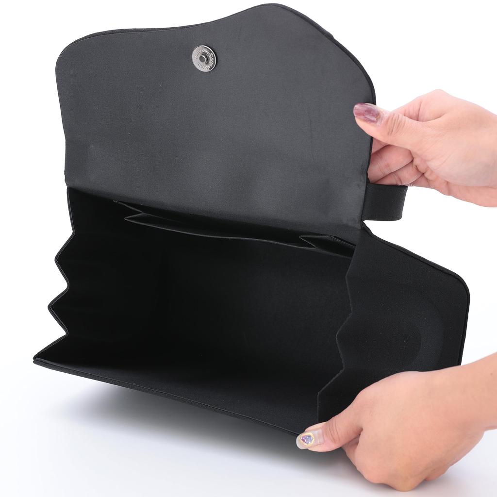 [hotlips] Large Formal Bag, Black, Perfect for Funerals, Weddings, Funerals, and Other Ceremonies. Perfect for both formal and formal occasions.