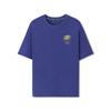 Sport Lifestyle Series Logo Loose Round Neck Pullover Short Sleeve T-Shirt Unisex Tops Captain-Purple L225U119-013D