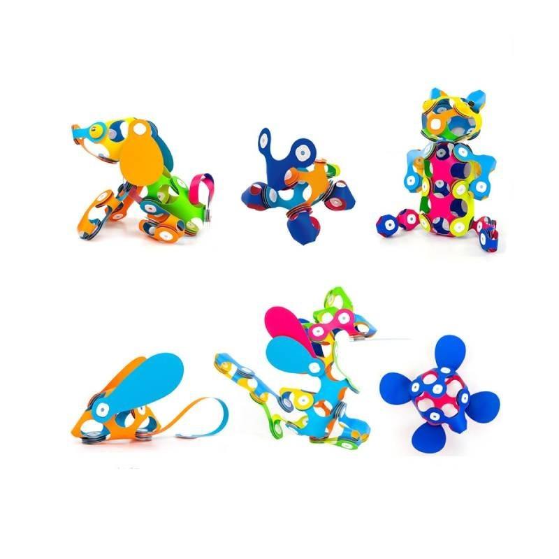 Rainbow Magnetic 3d Building Blocks Set For Kids Educational Toy Girls Boys