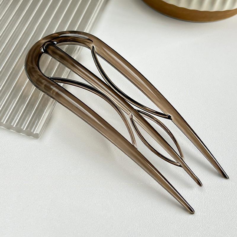 Elegant U-Shaped Hairpin for Women - Chinese Style Bun Clip 2025