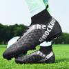 31-48unisex Football Boots High-gang AG Long Nail Male/female High-elastic Socks Training Art Grassland Children's Football Boots