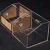 10Pcs Durable Transparent Folding Hinge Clear Acrylic Door Hinges Foldable 270 Degree Furniture Hardware DIY Cabinet Door Box
