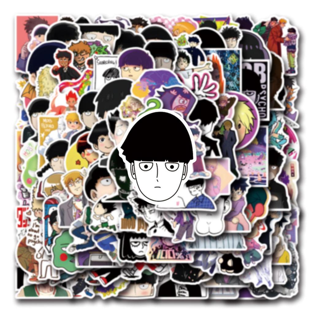 110 Japanese Anime Mob Psycho 100 Cute Graffiti Stickers for DIY Water Bottle & Luggage Decoration