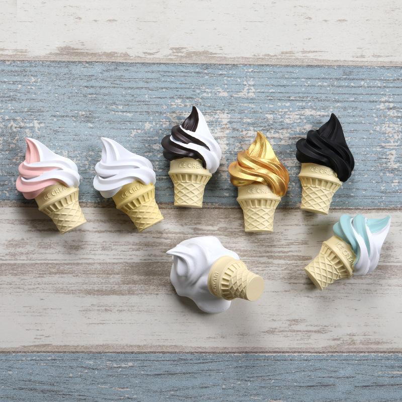 1/3/7 PCS Colorful Ice Cream Fridge Magnets Cute Cartoon Kitchen Decor, Strong Magnetic Clips for Whiteboard, Fun Creative Gift