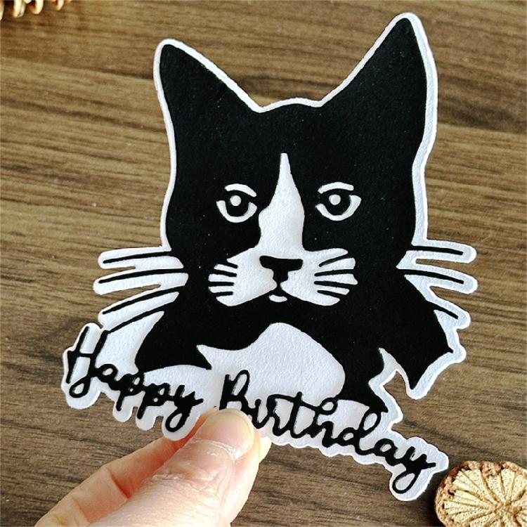 Happy Birthday Cutting Dies Scrapbooking Stencils Carbon Steel Die Cut Templates for Card Making Photo Album Decoration