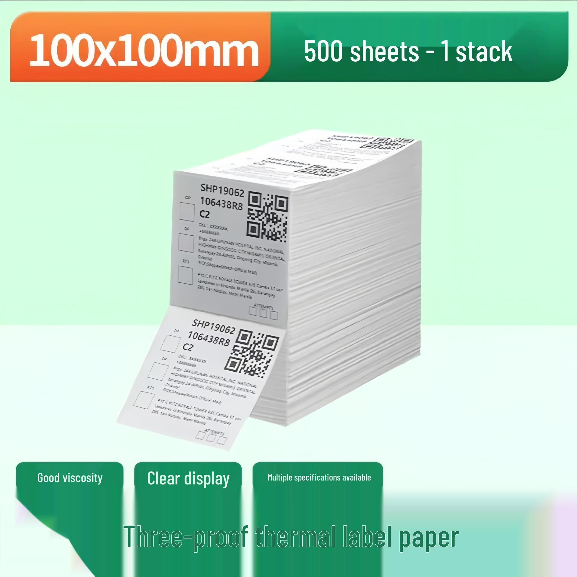 Waterproof Thermal Label Paper 100x150mm for Cross-Border Logistics