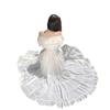 French unique super good-looking one-word shoulder waist dress women's 2026 summer design sense niche big pendulum long skirt