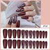 European & American Ballet-Coffin Fake Nails with Manicure Nail Art Stickers