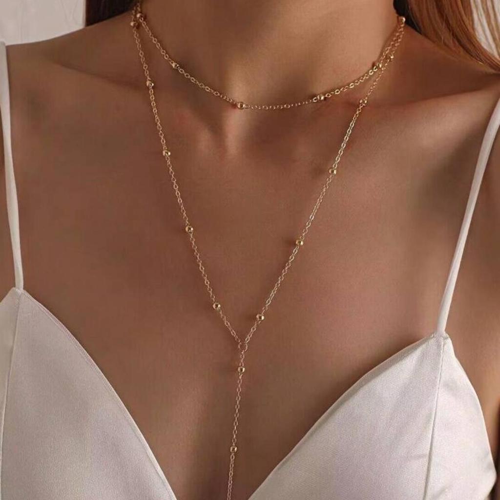 Chic Meerdere Lagen Lange Metalen Kwastjes Ketting Ketting
