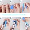 Retractable Badge Reel Pen Set with Highlighter 3-in-1 Ballpoint Pen Portable Multifunctional Stationery for Nurses Office Workers