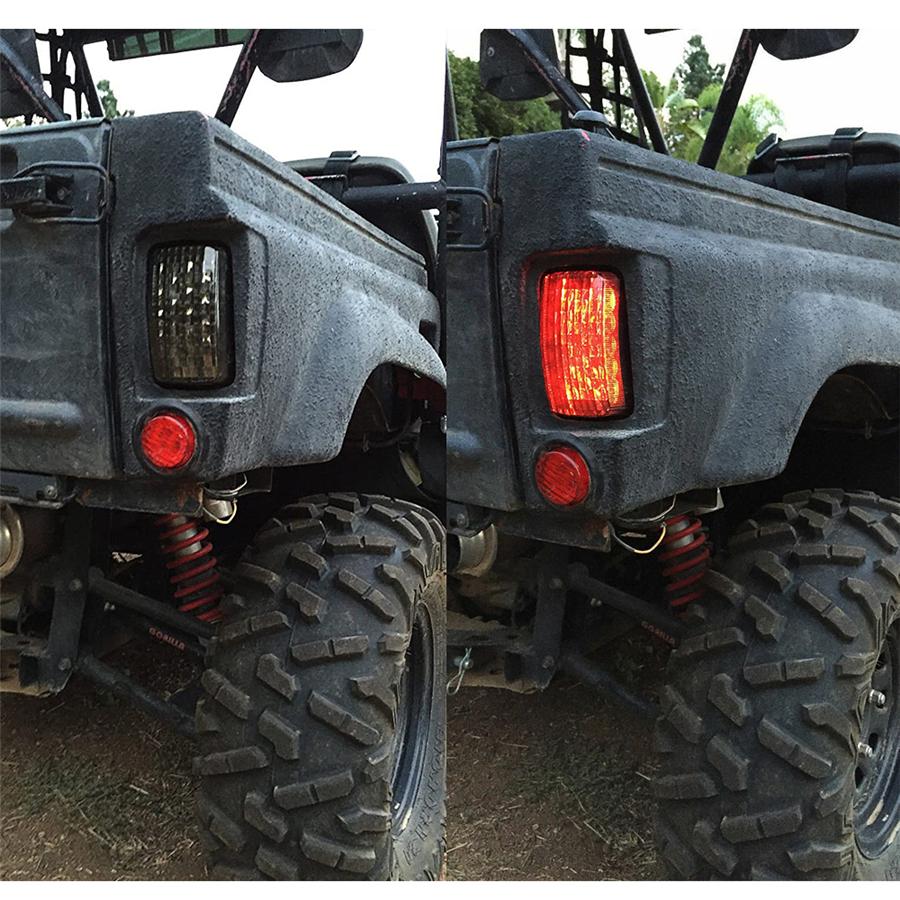 LED Smoke Lens Tail Brake Light For Yamaha Viking Bruin Wolverine 660 450 350