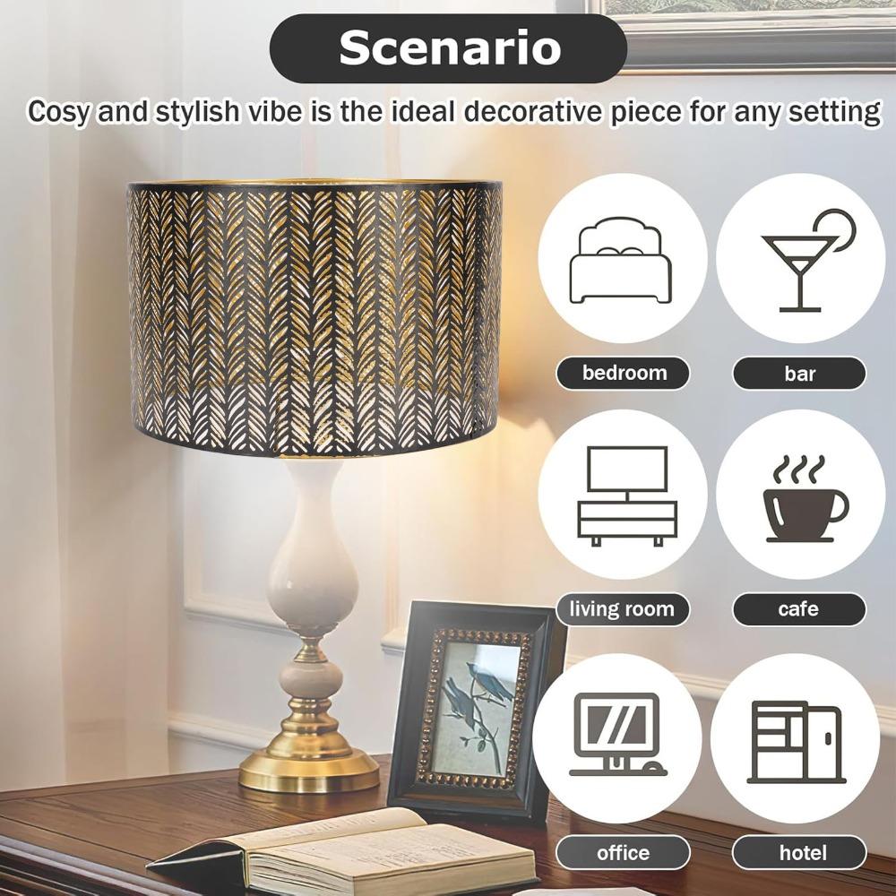 Medium Size Lamp Cover Iron Chandelier Lamp Shades Modern Lampshade Table Lamp
