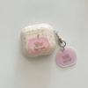 Cute Pink Floral Bear Airpods 4 Case Compatible with Airpod 3 Pro 2nd 3rd Gen Protective Cover