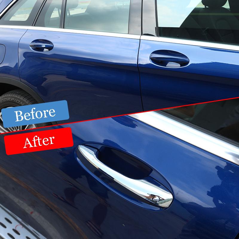 ABS Left Hand Driver For Mercedes Benz E Class W213 2016- GLC X253 C Class W205 2015- Car Door Handle Trim Accessories