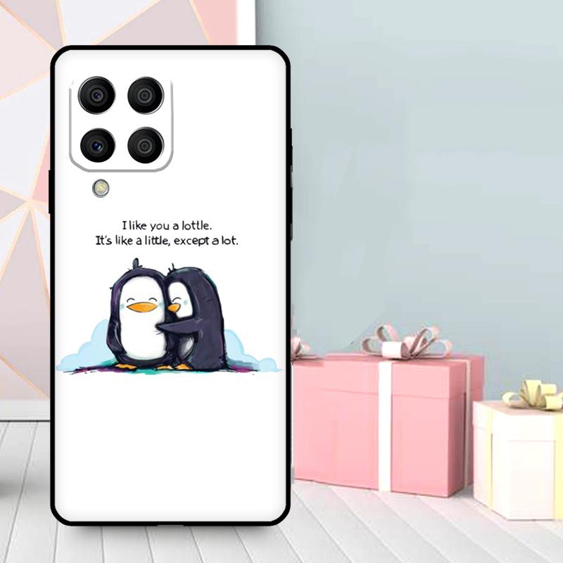 Cute Penguin Pattern Case For Samsung Galaxy M35 M56 M12 M06 M32 M52 M55 M15 M11 M13 M14 M16 M36 M31 M53 M34 M54